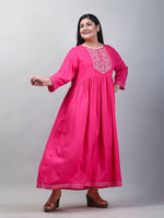 Thumbnail for Swasti Ethnic Motifs Embroidered Ethnic Dress