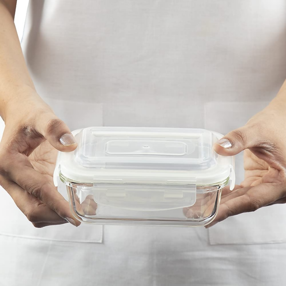 Borosil Klip N Store Glass Storage Containers - Set of 2 - Dista