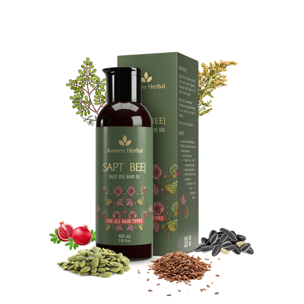 Avimee Herbal Saptbeej Hair Oil - Distacart