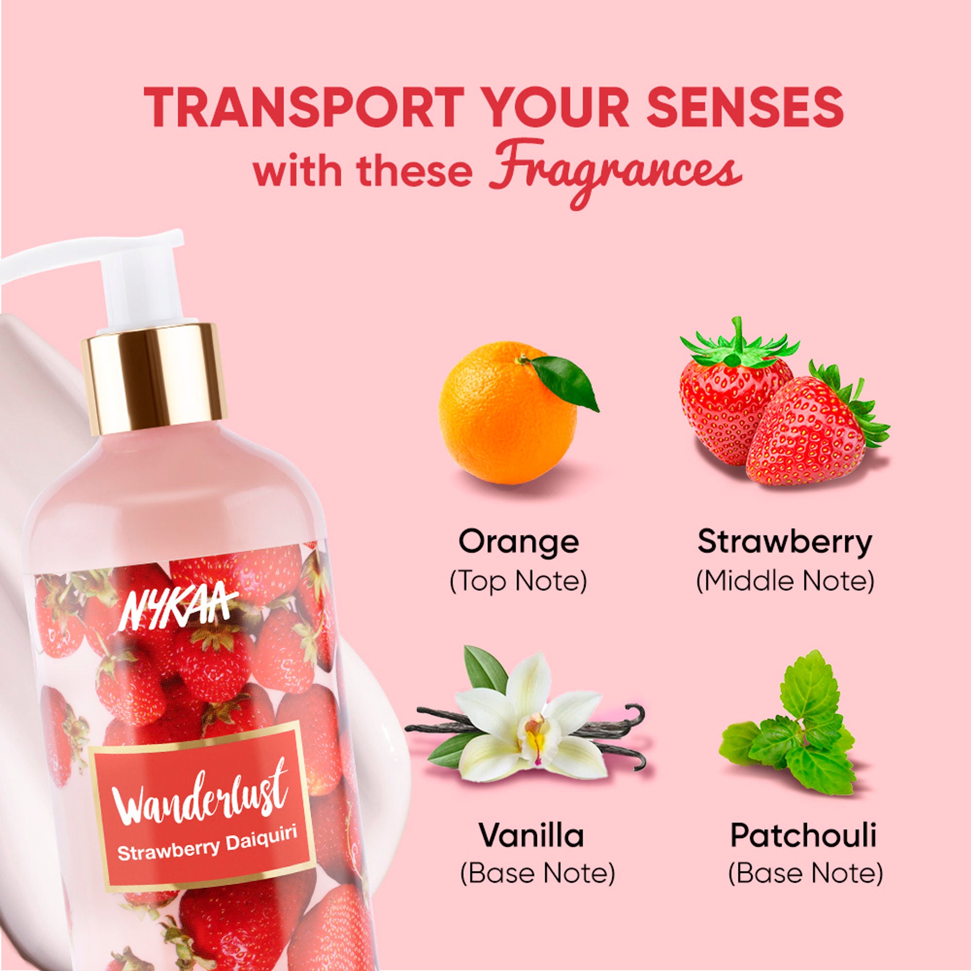Wanderlust Moisturizing Body Lotion - Strawberry Daiquiri - Distacart