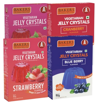BAKERS Jelly Crystal - Strawberry, Blueberry, Raspberry, Cranberry - Dista