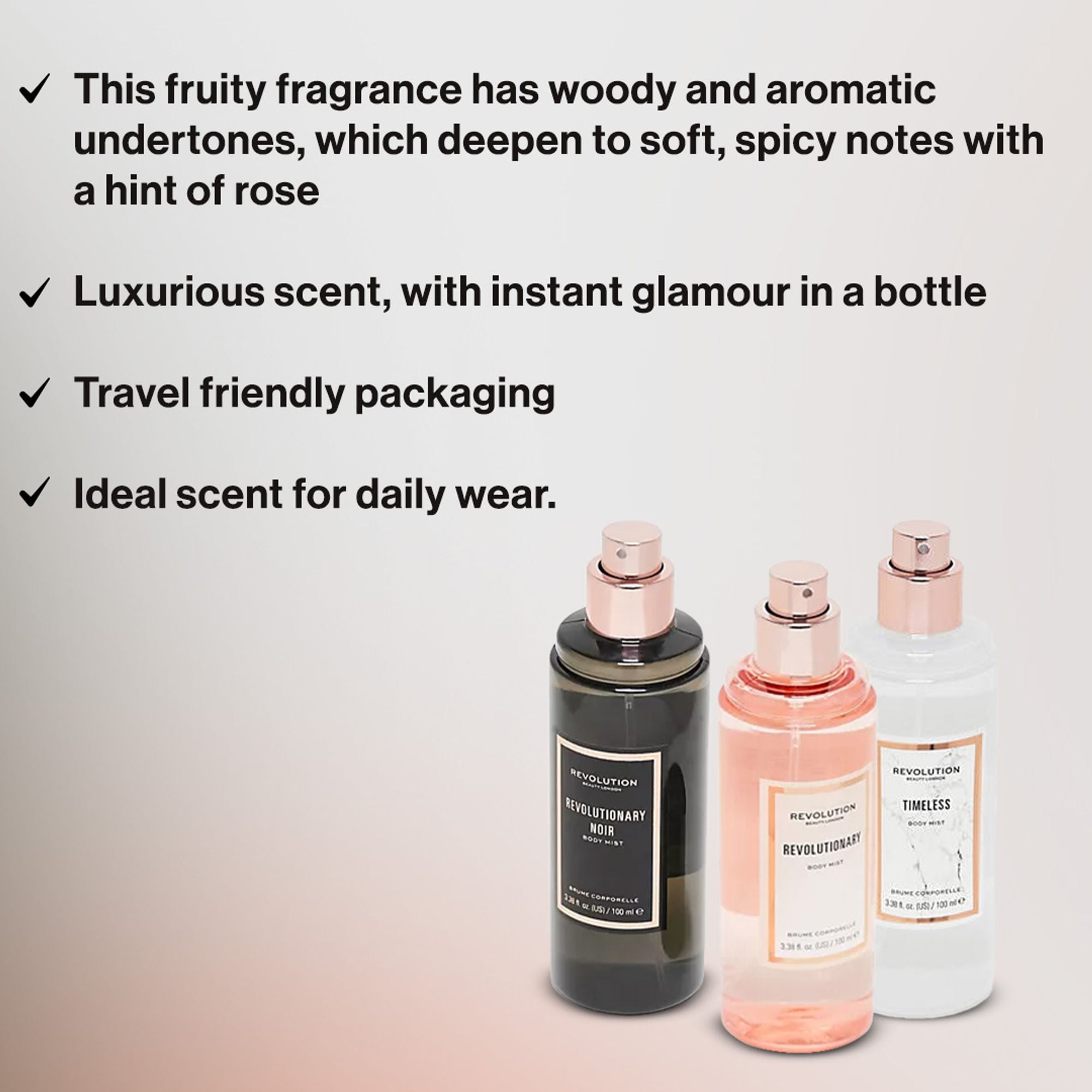 Makeup Revolution Revolutionary Body Mist Spray For Her - Distacart