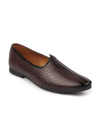 Thumbnail for FAUSTO Men Brown Leather Mojaris