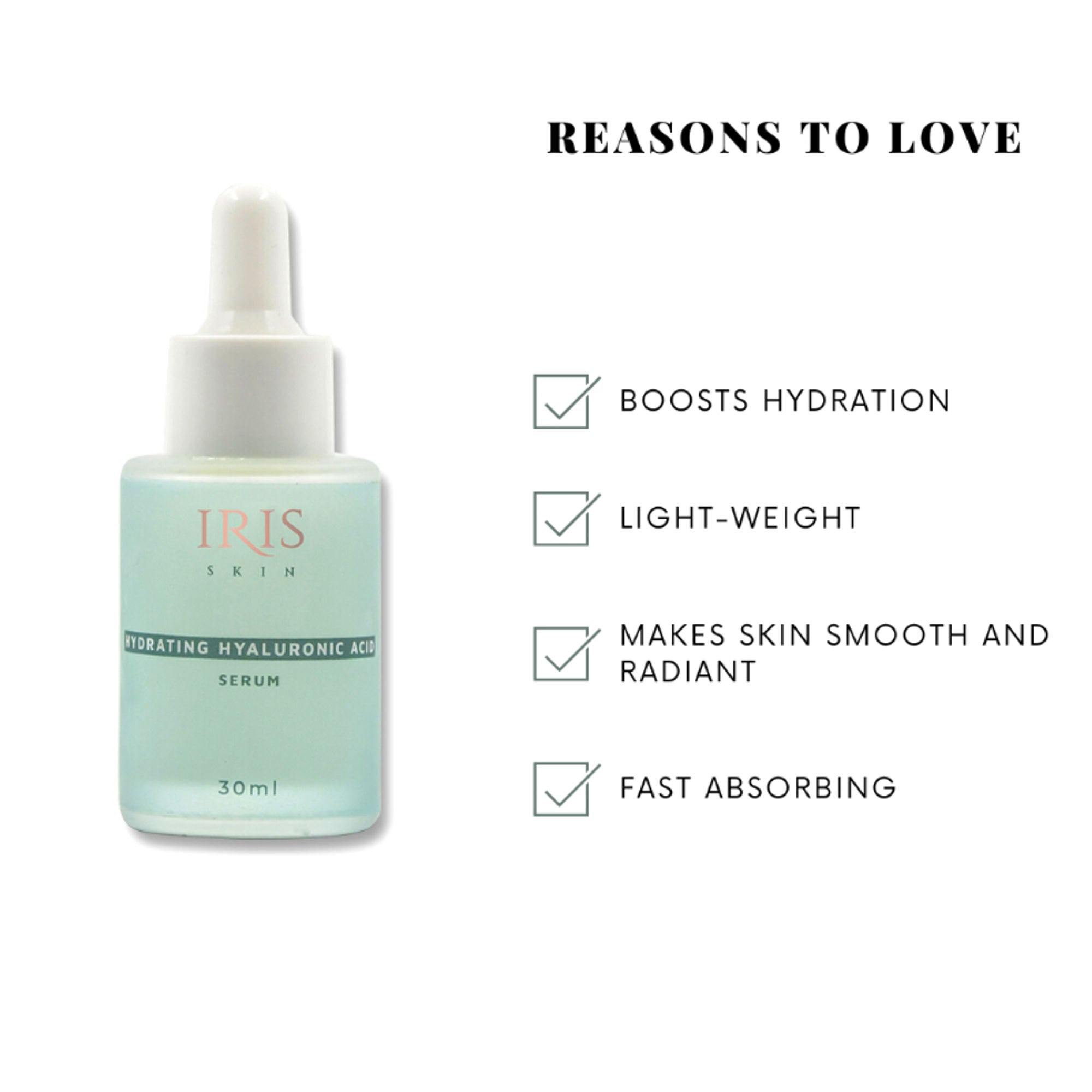IRIS COSMETICS Skin Hydrating Hyaluronic Acid Serum - Distacart