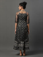 Thumbnail for AURELIA Ethnic Motifs Printed Shoulder Straps Ethnic Dress With Jacket