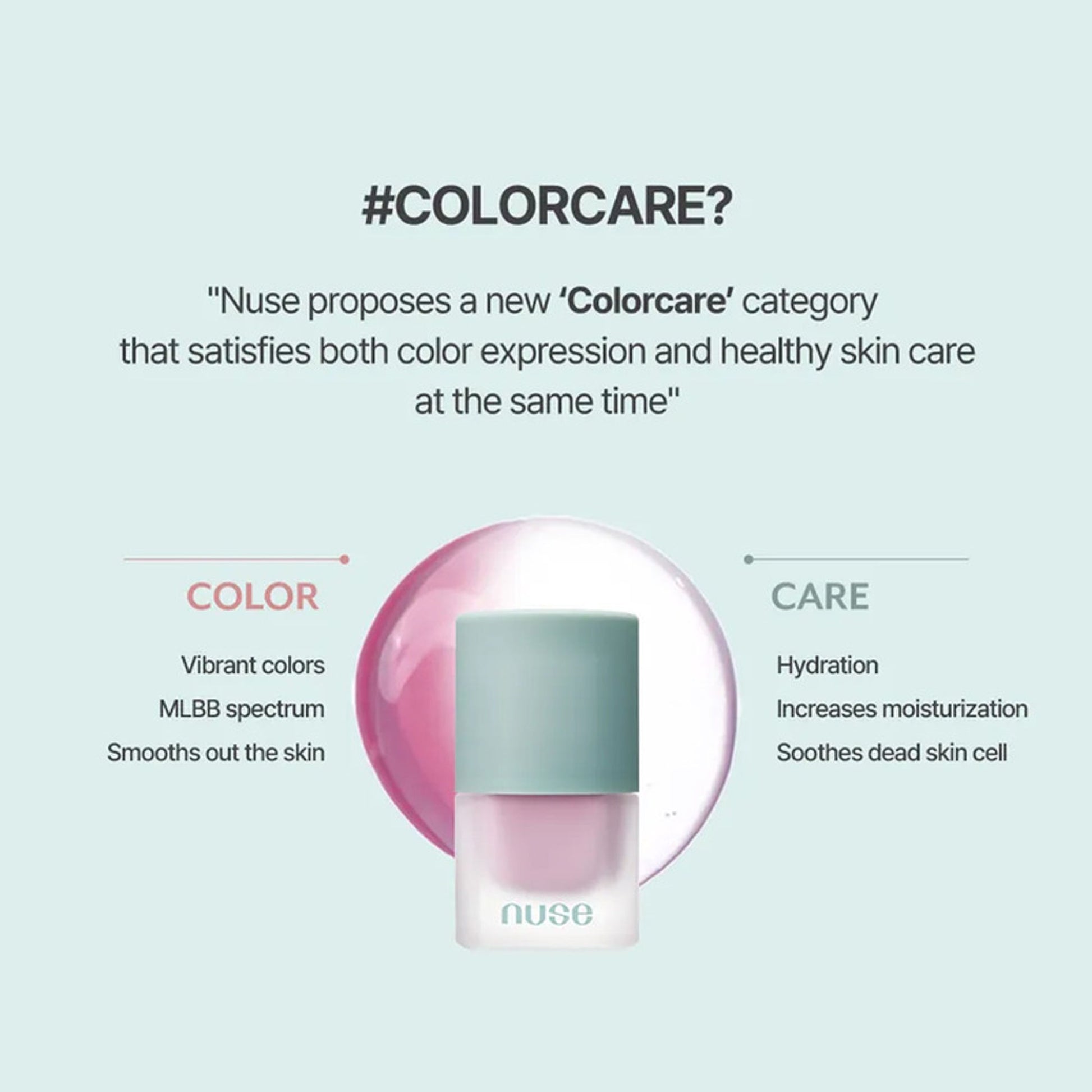 NUSE Mousse Care Cheek - Mauve Solid - Distacart