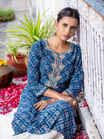 Thumbnail for Ode by House of Pataudi Ethnic Motifs Printed Kurta - Distacart