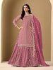 Monjolika Fashion Jacquard Work Dola Pink Readymade Lehenga Choli - Distacart