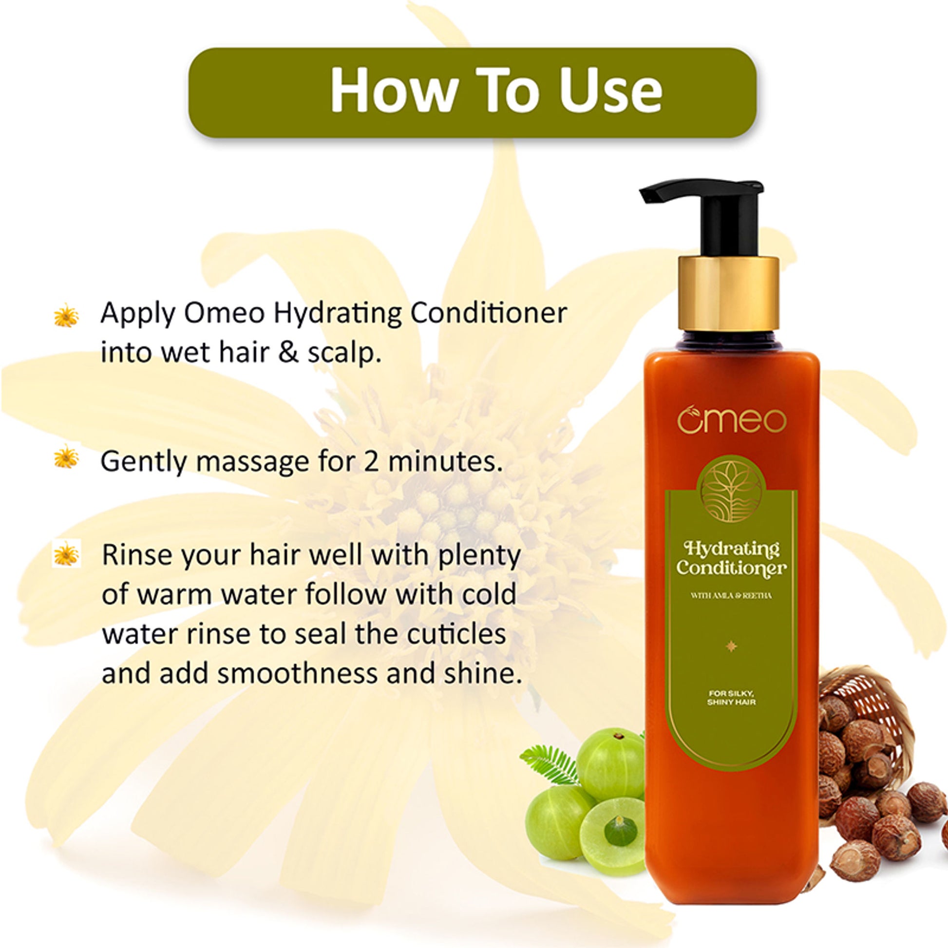 Omeo Hydrating Conditioner with Amla & Reetha - Dista