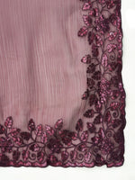 Thumbnail for kasee Floral Embroidered Saree - Distacart