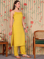 Thumbnail for Ode by House of Pataudi Floral Regular Kurta with Trousers - Distacart