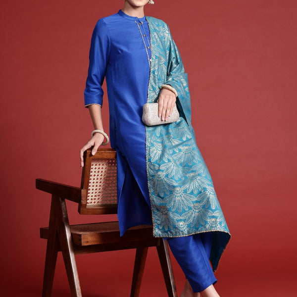Anouk Gotta Patti Kurta with Trousers & Printed Dupatta - Distacart