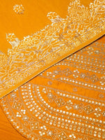 Thumbnail for Ode by House of Pataudi Yellow Ethnic Motifs Straight Kurta & Trousers With Dupatta