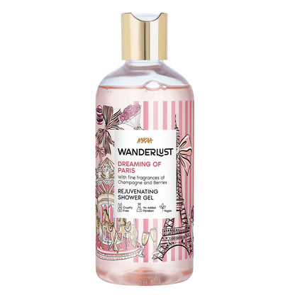 Wanderlust Shower Gels - Dreaming-Of-Paris - Distacart