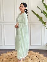 Thumbnail for The52 Gorgeous Chikankari Work with Pure Cotton Fabric Straight Kurta, Pant and Dupatta Set