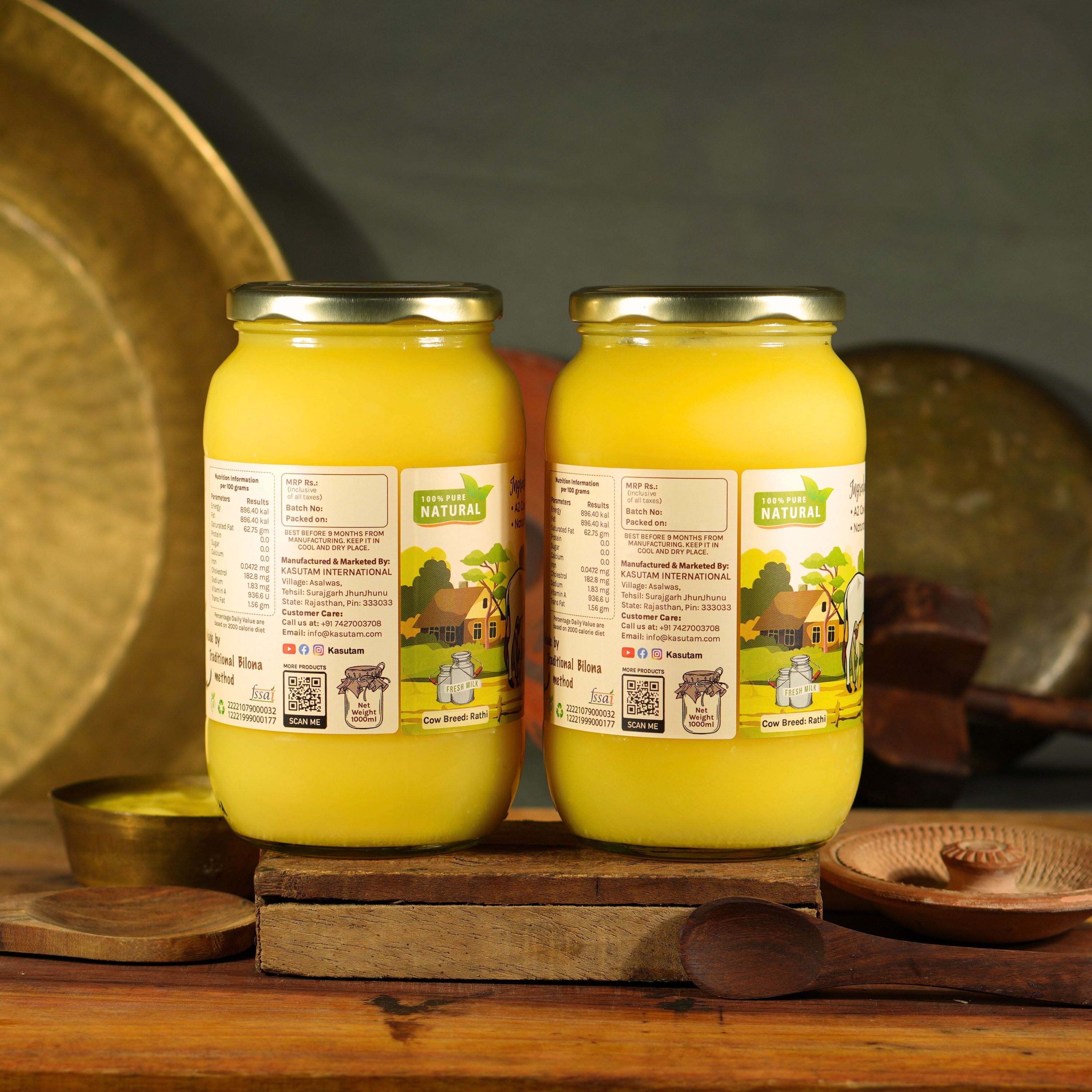 Kasutam A2 Desi Cow Bilona Ghee - Distacart