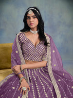 Thumbnail for Monjolika Fashion Art Silk Embroidered Orange Designer Lehenga Choli