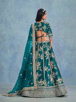 Thumbnail for Monjolika Fashion Rama Green Art Silk Designer Wedding Lehenga Choli