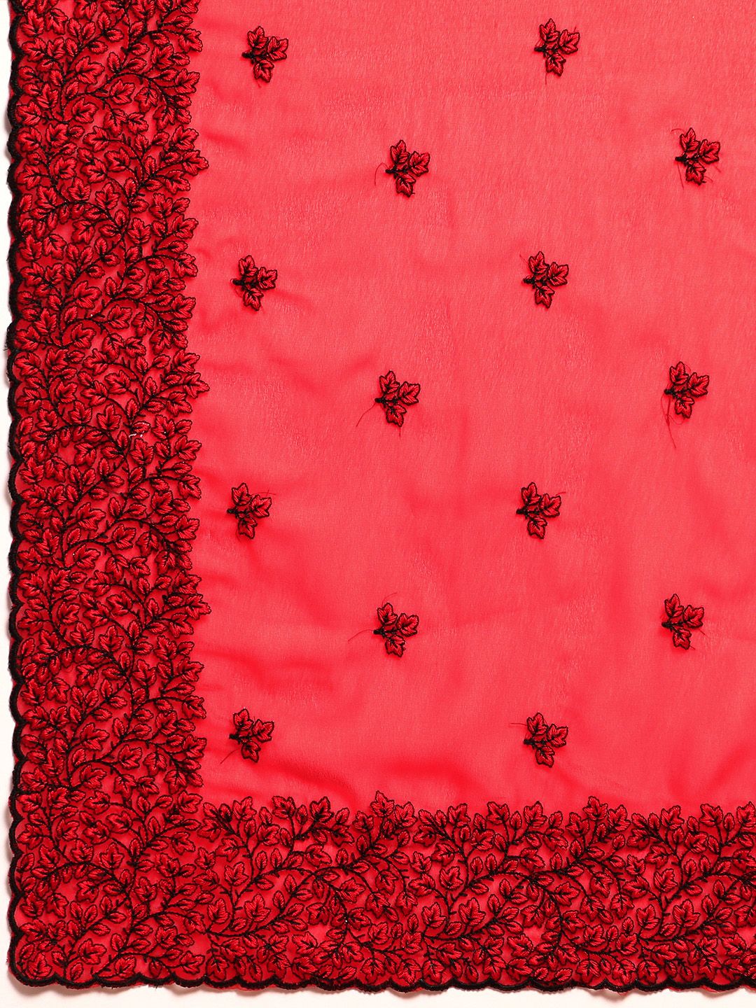kasee Floral Pure Chiffon Saree - Distacart