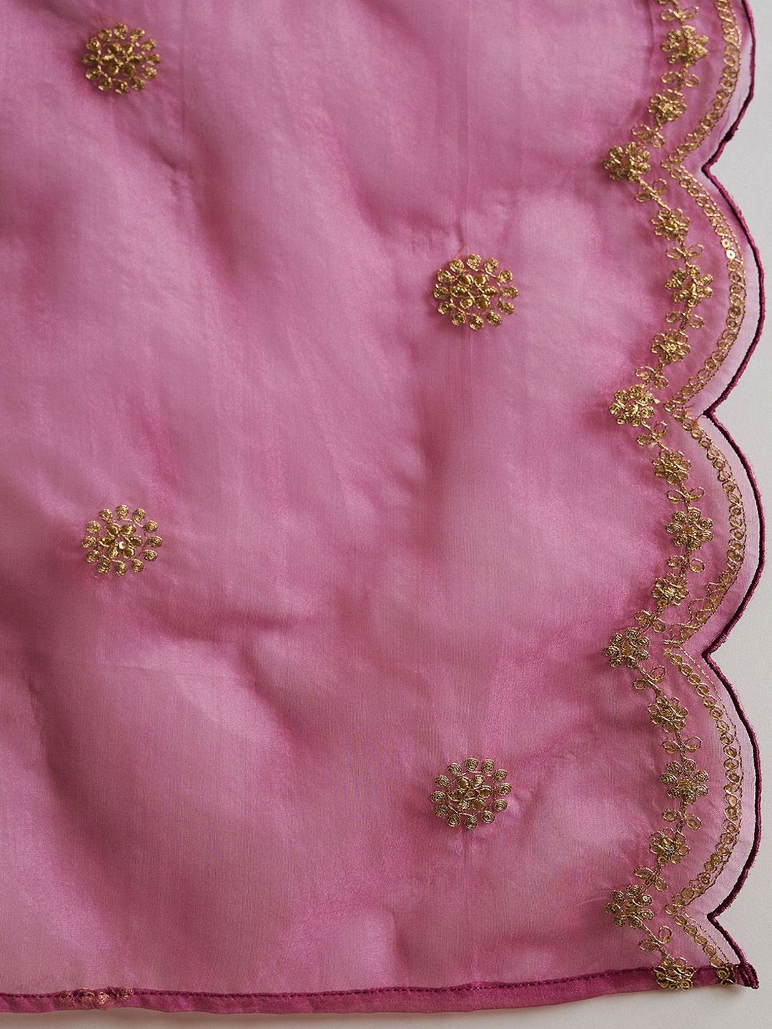 Indo Era Women Floral Embroidered Regular Kurta with Trousers & With Dupatta