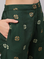 Thumbnail for Aks Ethnic Motifs Printed Regular Kurta with Trousers - Distacart