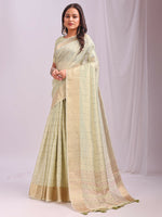 Thumbnail for Astita Organza Light Green Saree