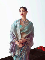 Thumbnail for Monjolika Fashion Multi Color Embroidered Cut Work Fancy Fabric Ceremonial Designer Saree