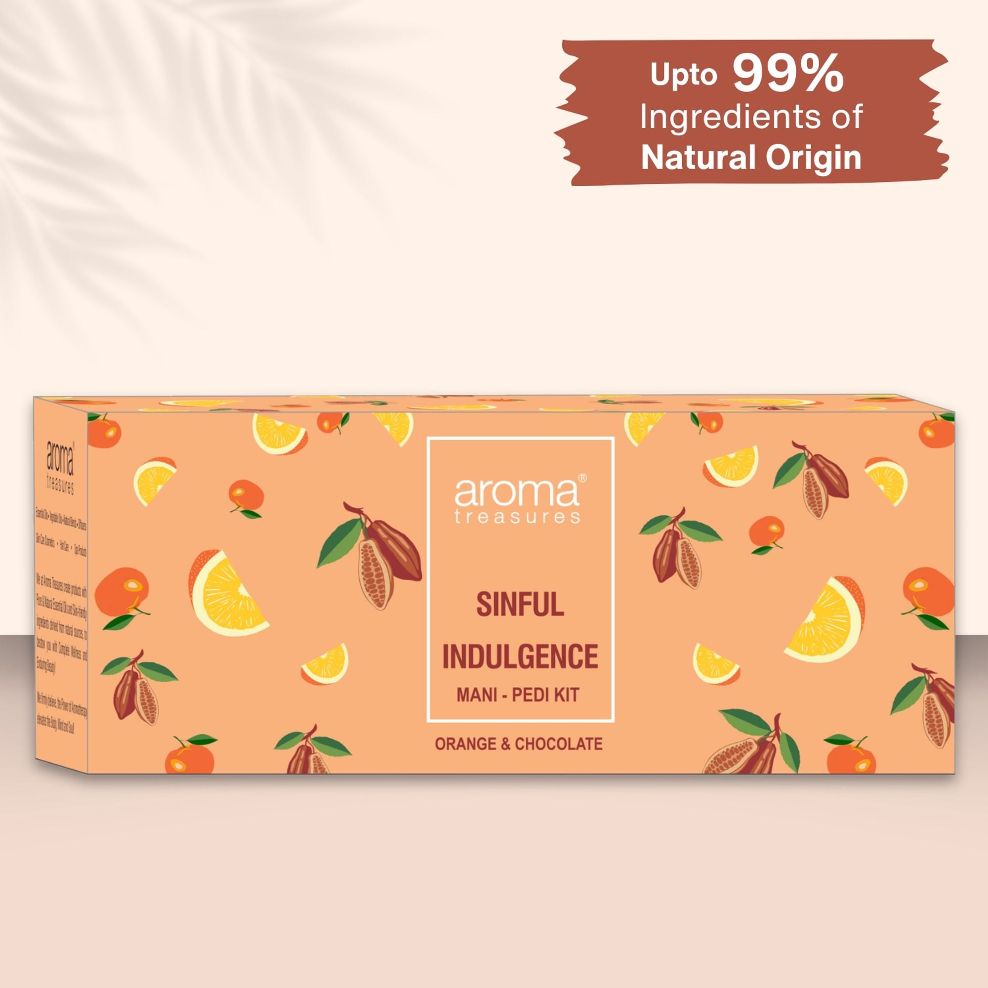 Aroma Treasures Orange & Chocolate Sinful Indulgence Mani-Pedi Kit - Distacart