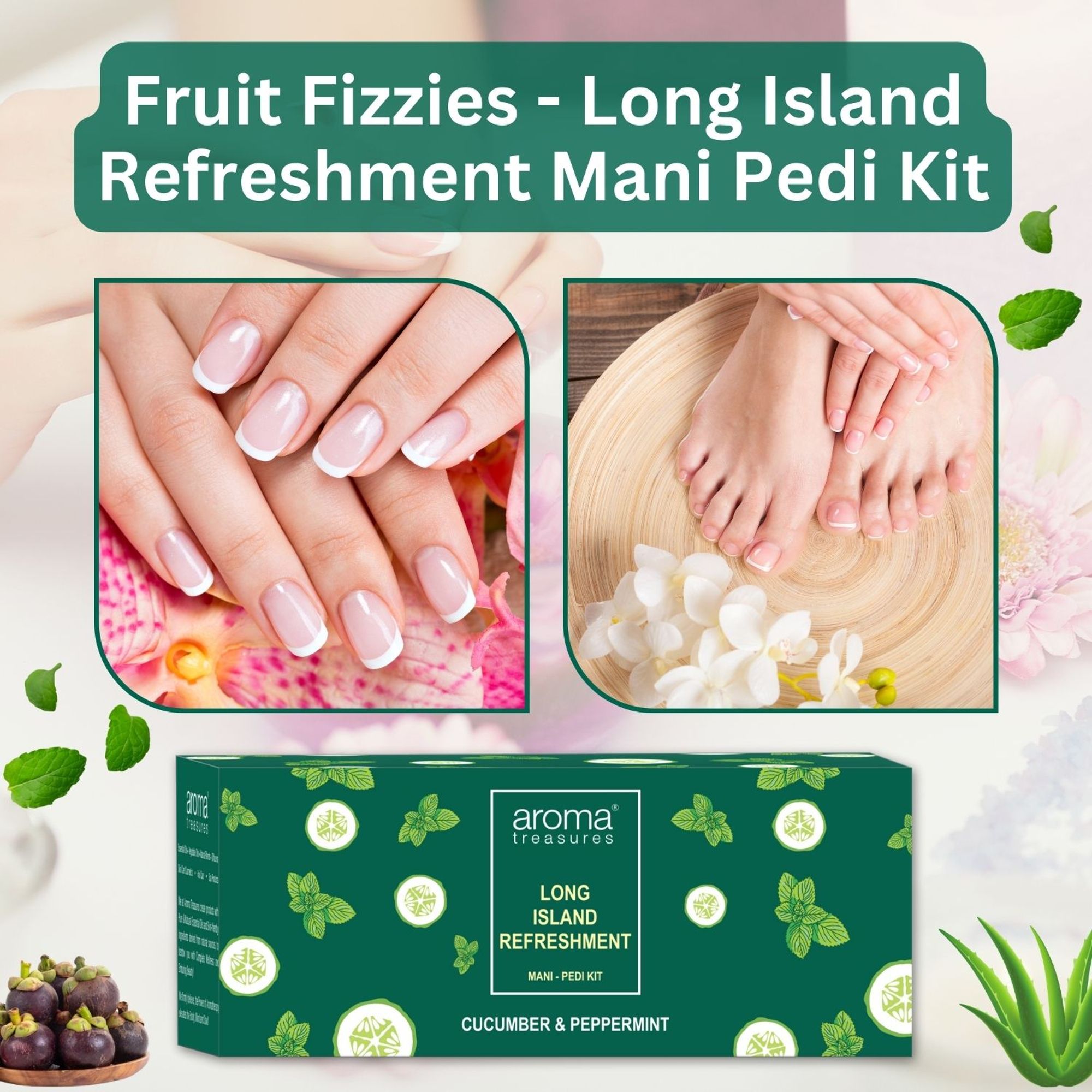 Aroma Treasures Long Island Refreshment Mani-Pedi Kit - Distacart
