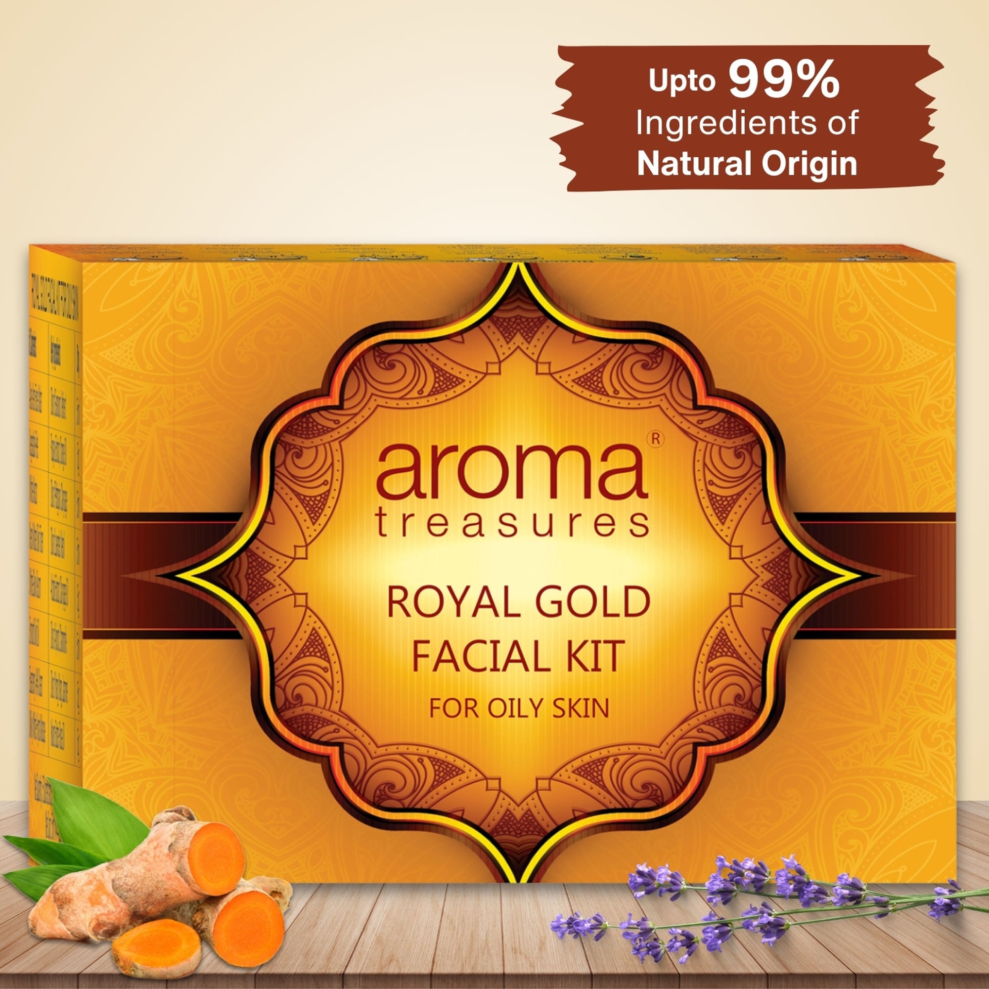 Aroma Treasures Royal Gold Facial Kit For Oily Skin - Single Time - Distacart