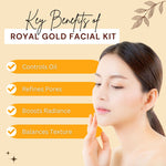 Thumbnail for Aroma Treasures Royal Gold Facial Kit For Oily Skin - Single Time - Distacart