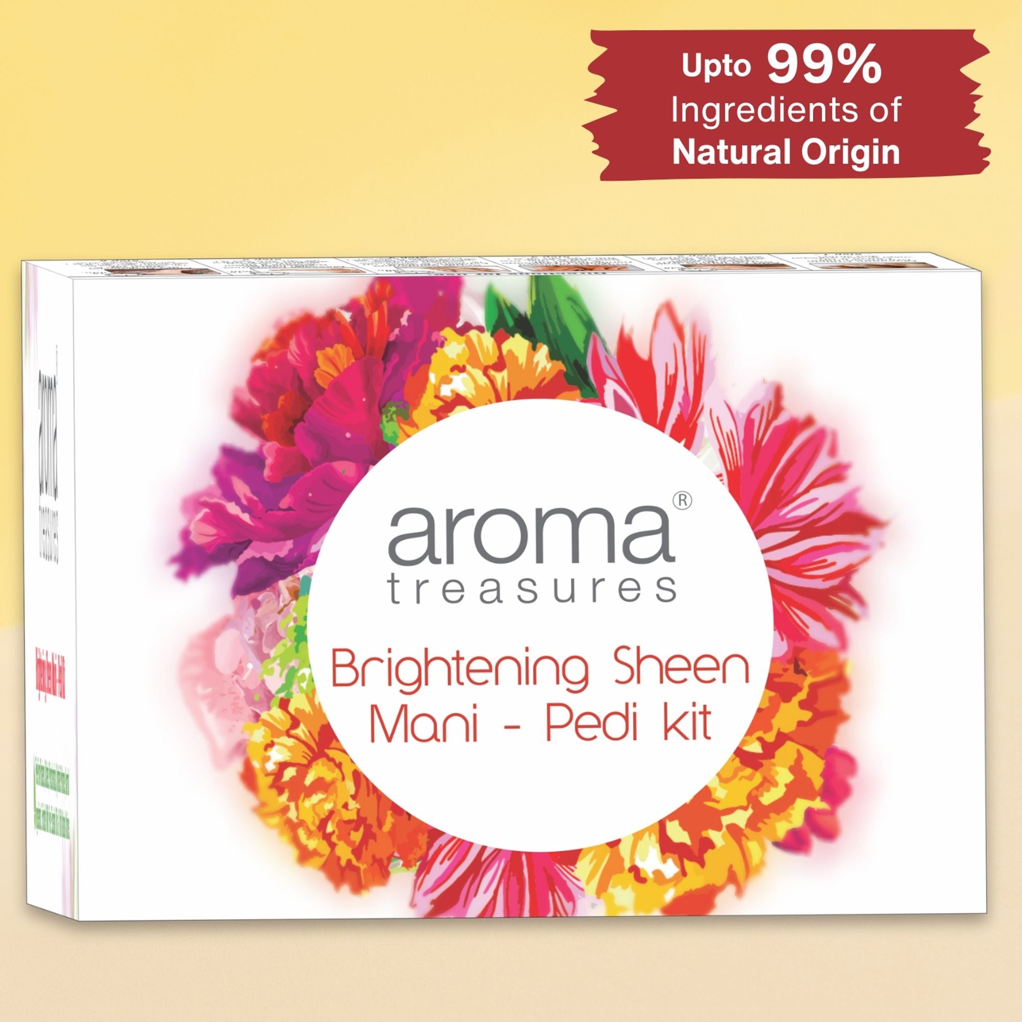 Aroma Treasure Brightening Sheen Mani - Pedi Kit - Single Time - Distacart