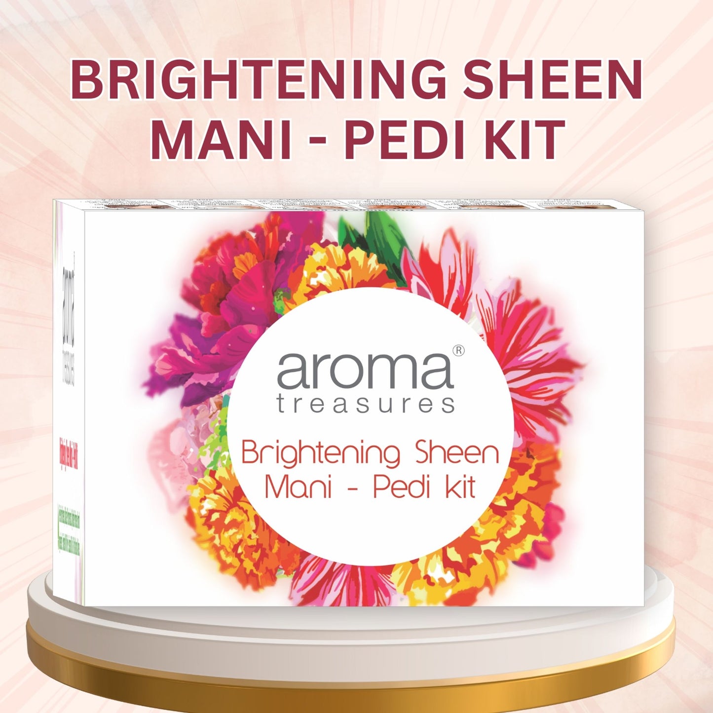 Aroma Treasure Brightening Sheen Mani - Pedi Kit - Single Time - Distacart