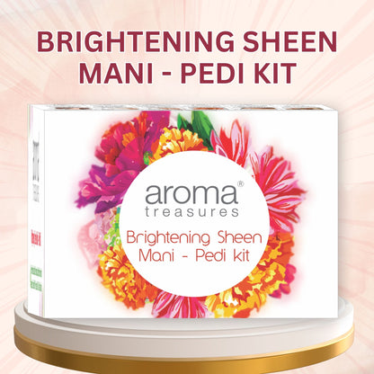Aroma Treasure Brightening Sheen Mani - Pedi Kit - Single Time - Distacart