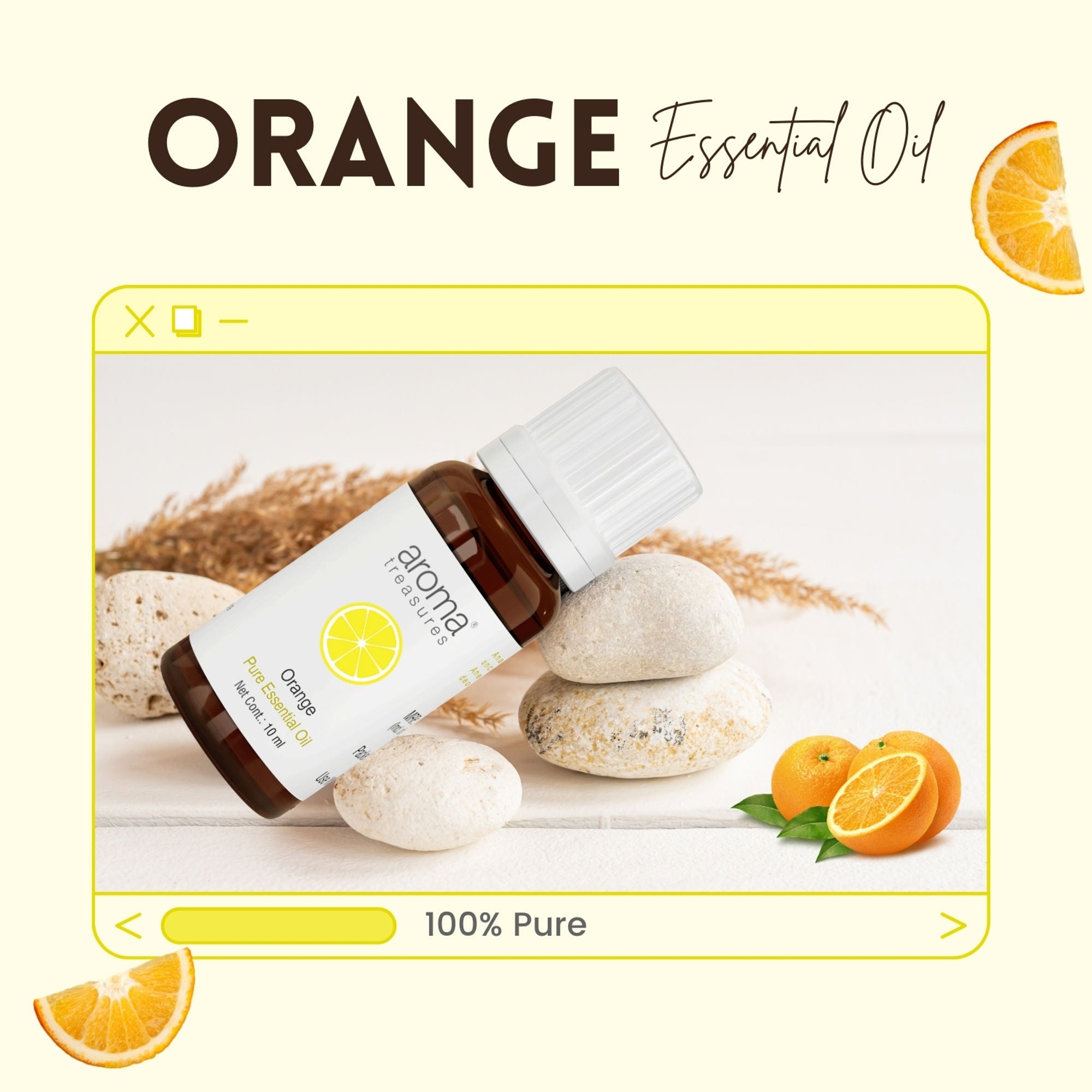 Aroma Treasures Orange Essential Oil - Distacart