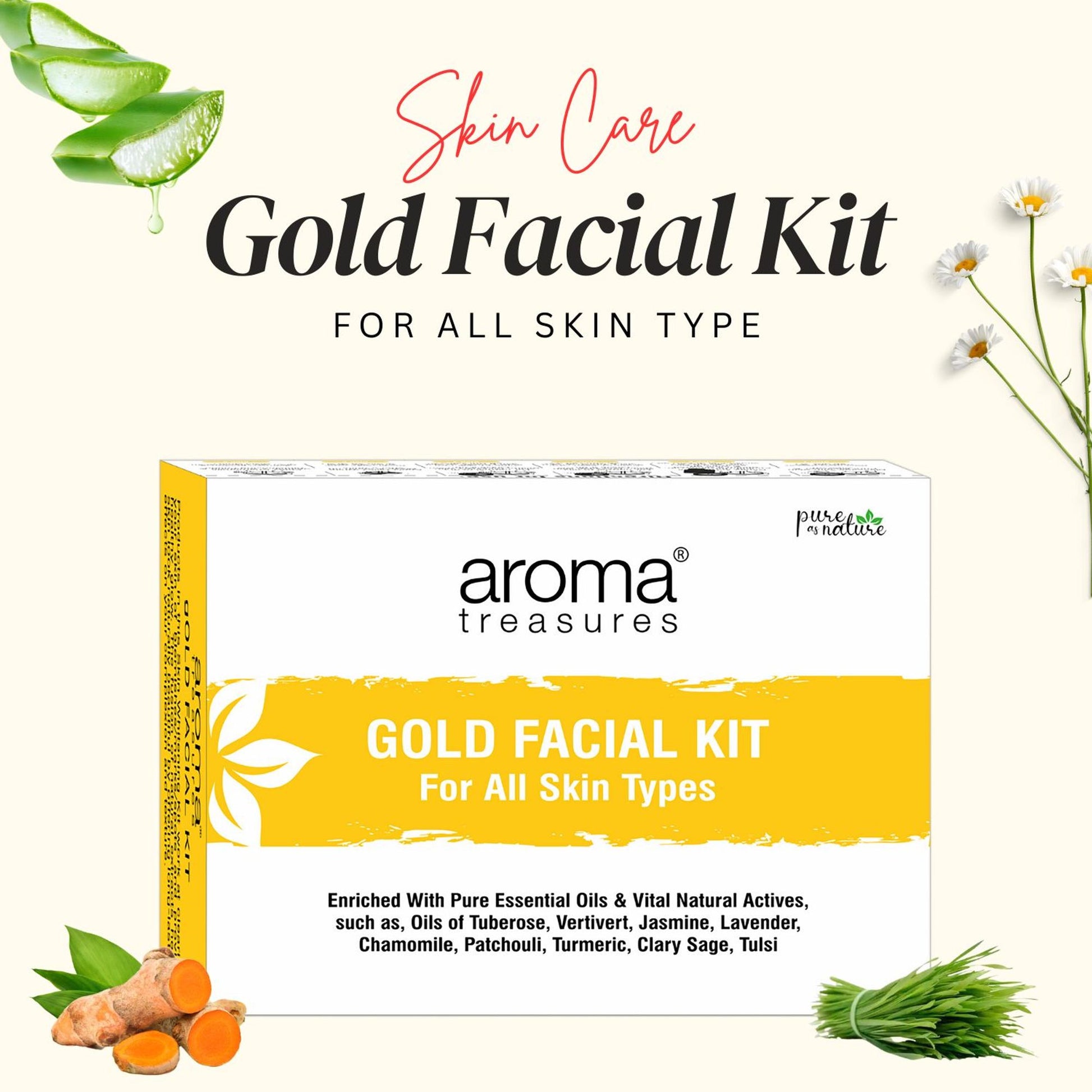 Aroma Treasures Gold Facial Kit - Distacart