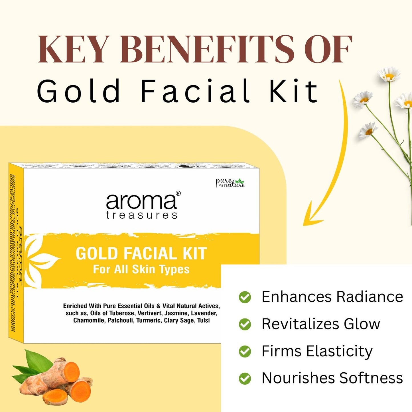 Aroma Treasures Gold Facial Kit - Distacart