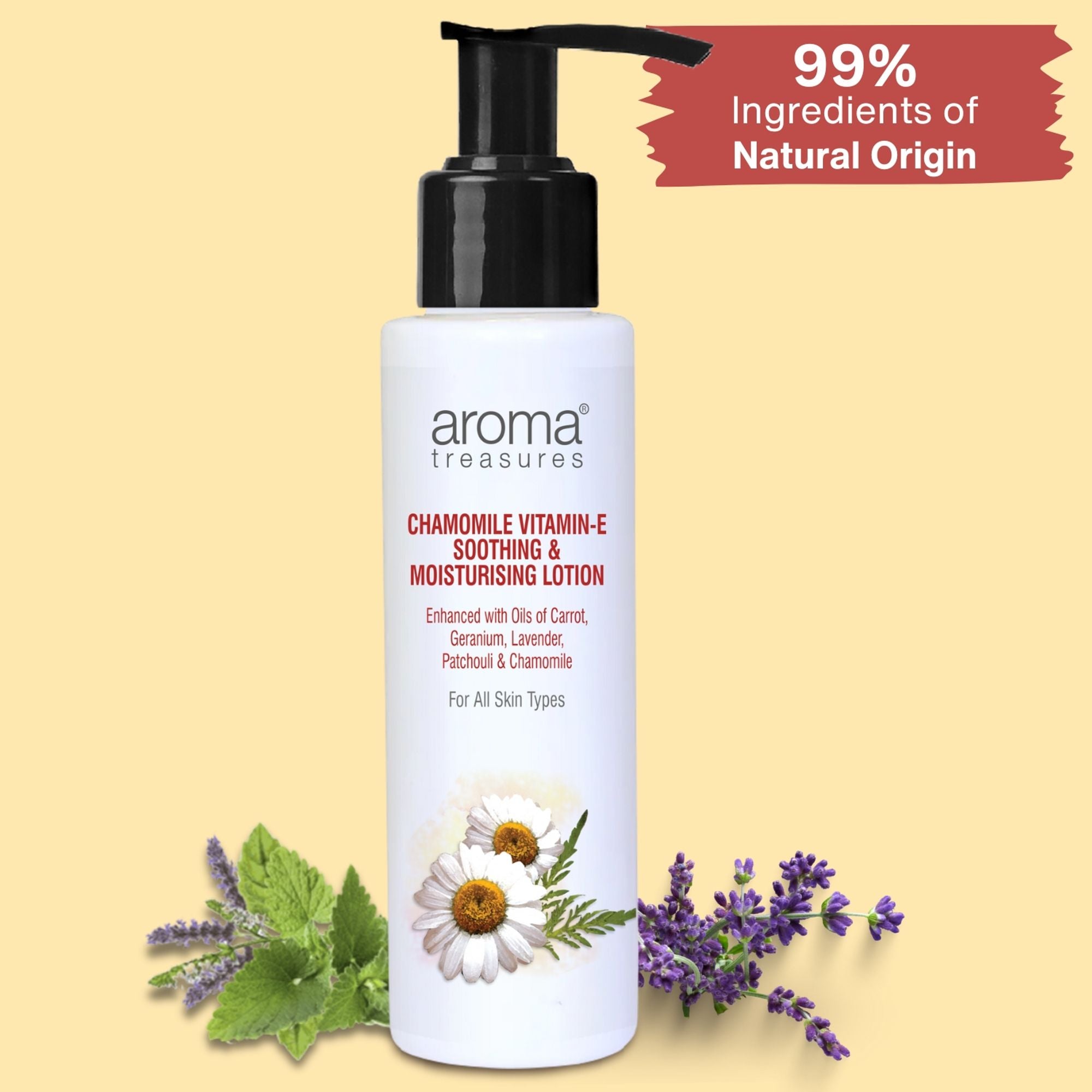 Aroma Treasures Chamomile Vitamin-E- Soothing & Moisturizing Lotion - Distacart
