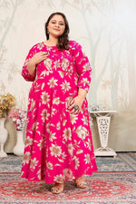 Thumbnail for Monjolika Fashion Rani Pink Ceremonial Rayon Designer Kurti
