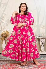 Thumbnail for Monjolika Fashion Rani Pink Ceremonial Rayon Designer Kurti