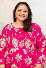 Thumbnail for Monjolika Fashion Rani Pink Ceremonial Rayon Designer Kurti