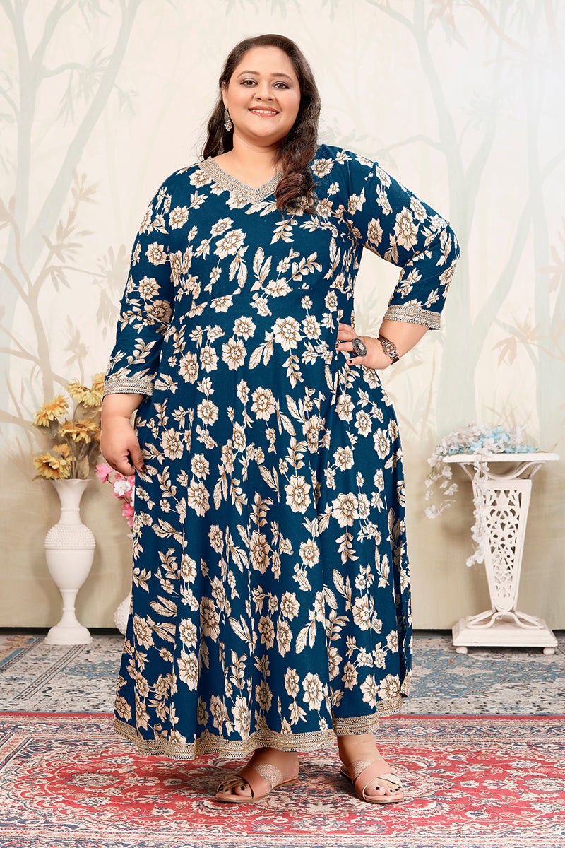 Monjolika Fashion Morpeach Ceremonial Rayon Designer Kurti