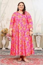 Thumbnail for Monjolika Fashion Pink Ceremonial Rayon Designer Kurti