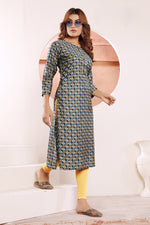 Thumbnail for Monjolika Fashion Viscose Morpeach Buttons Party Wear Kurti For Party