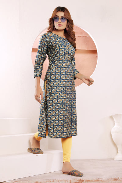 Monjolika Fashion Viscose Morpeach Buttons Party Wear Kurti For Party