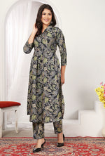 Thumbnail for Monjolika Fashion Black Rayon Floral Print Casual Kurti