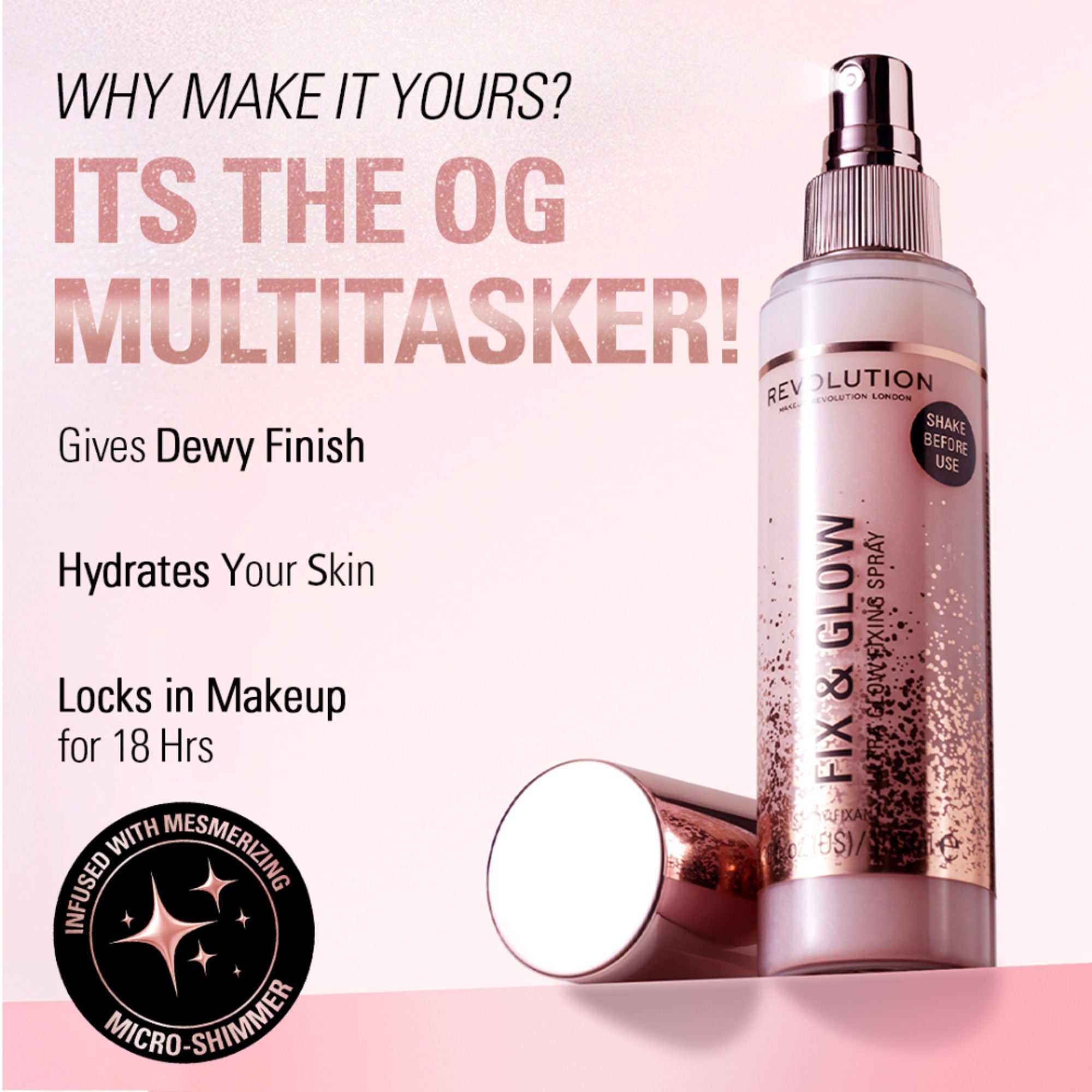 Makeup Revolution Fix & Glow Fixing Spray - Distacart