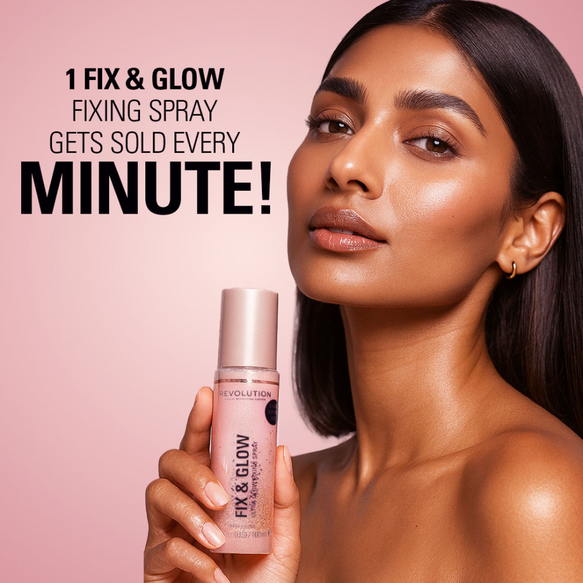 Makeup Revolution Fix & Glow Fixing Spray - Distacart