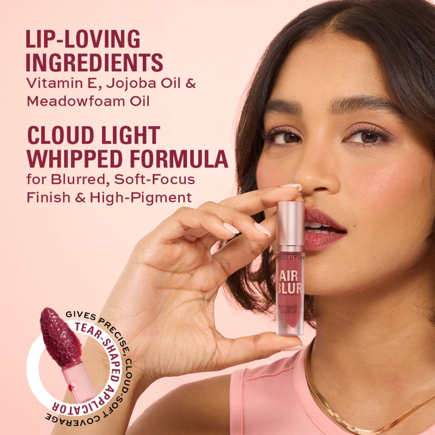 Makeup Revolution Air Blur Matte Liquid Lipstick - Fawn - Distacart