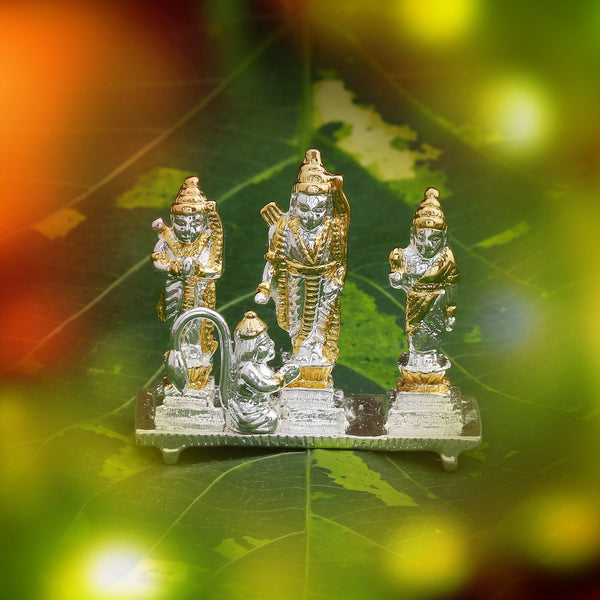 Estele Gold-Polished Spiritual Ram Darbar|God Ram,Laxman,Sita & Hanuman Idol for Home/Car Décor - Distacart